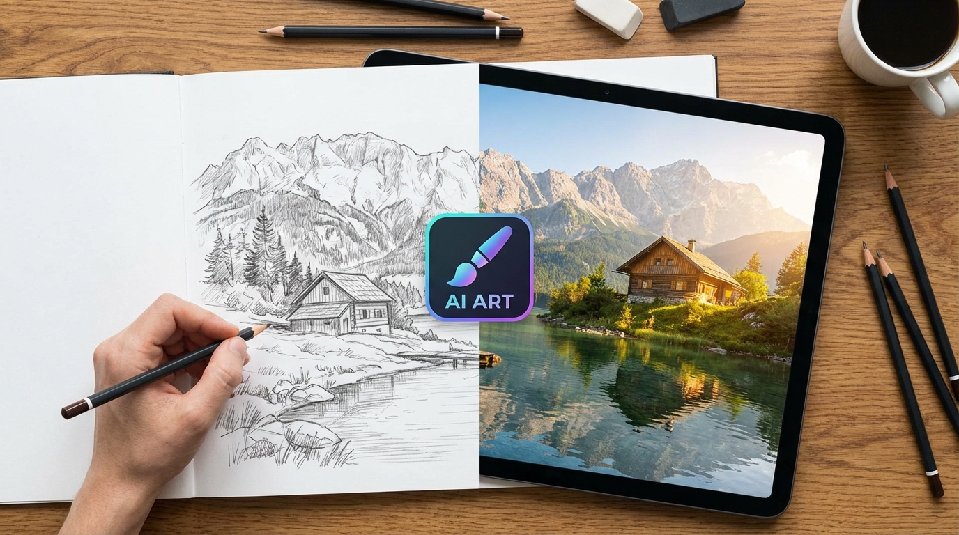 AI修图草图转真实照片：从涂鸦到大片
