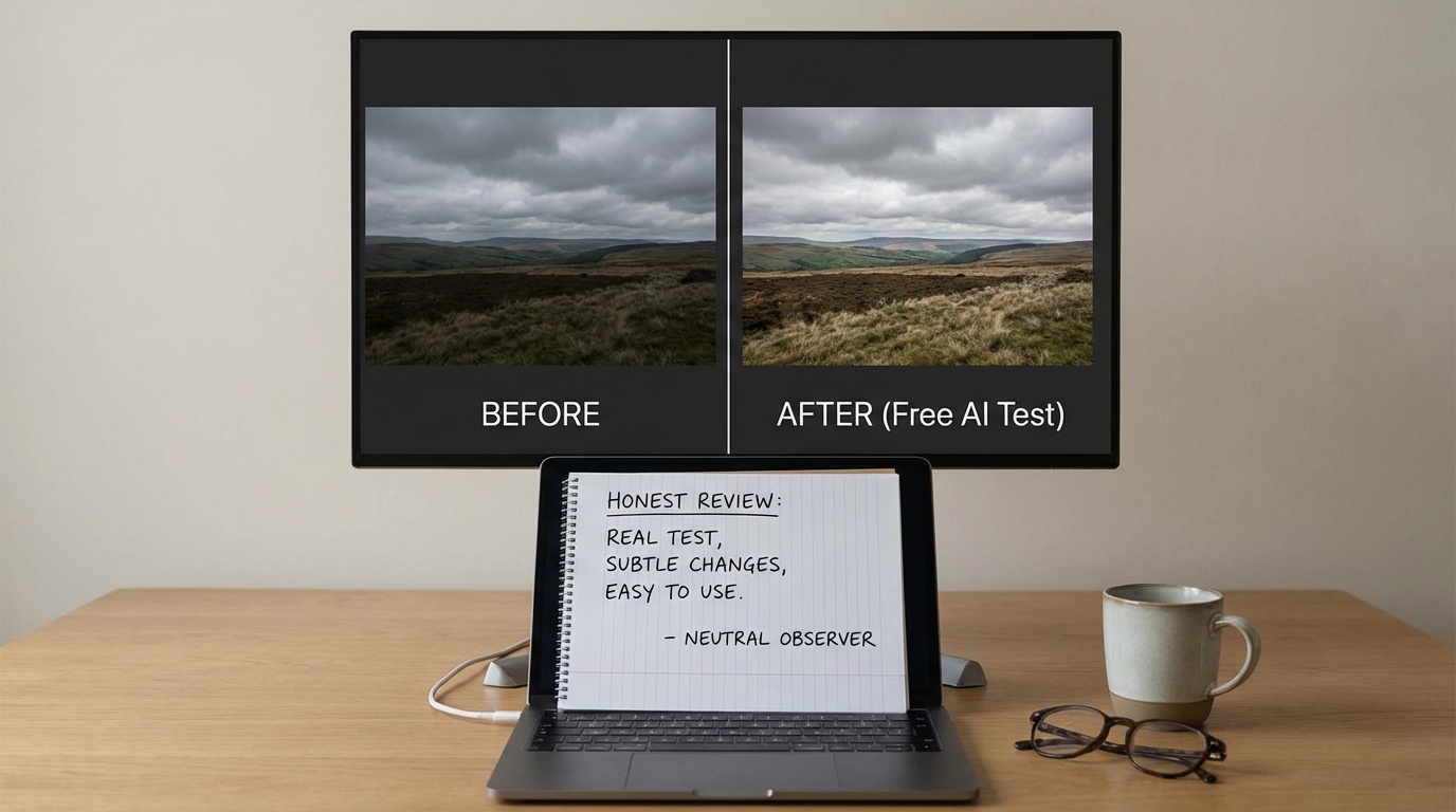 免费的AI修图真的能用吗？实测告诉你