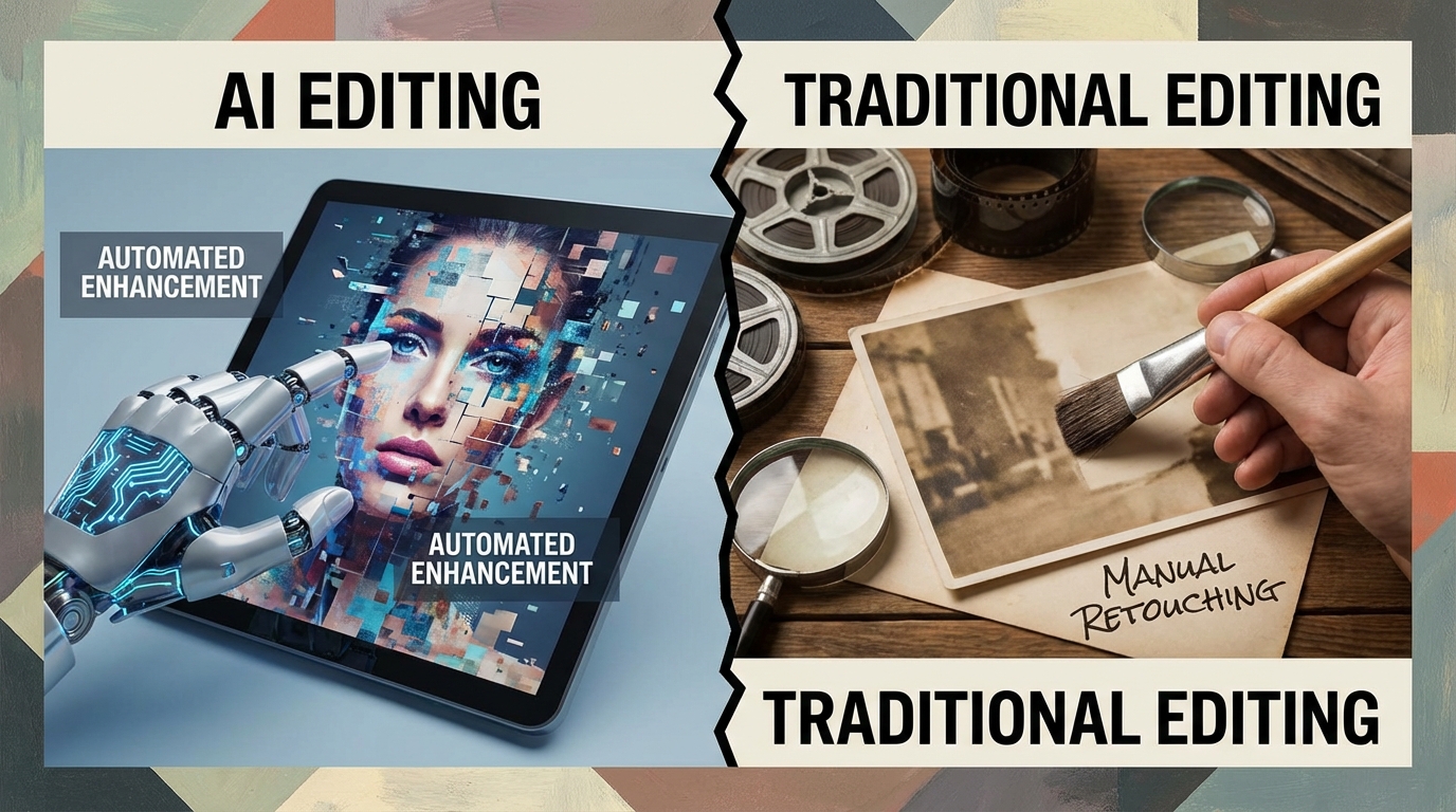 智能AI修图和传统修图有什么区别？一文搞懂