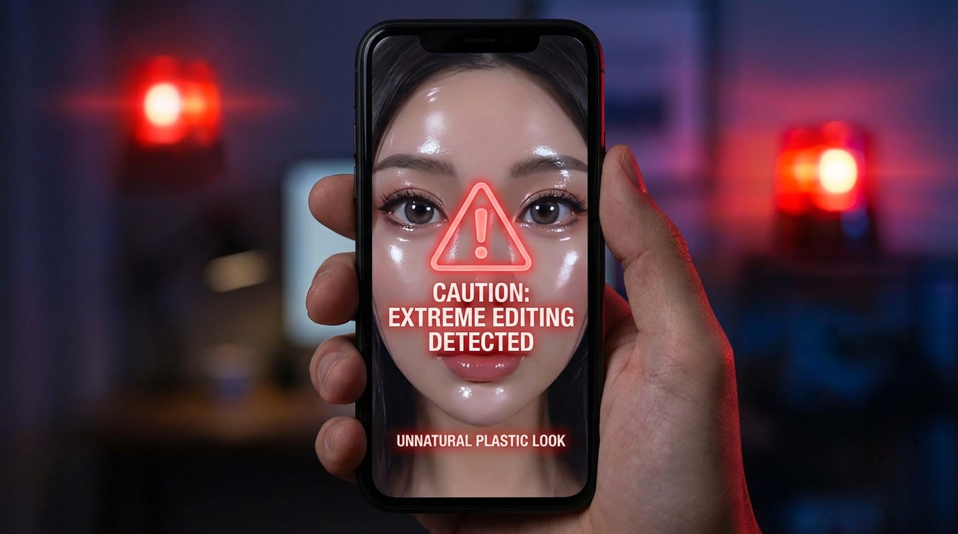 修图修成AI脸是什么意思？避免过度修图的技巧