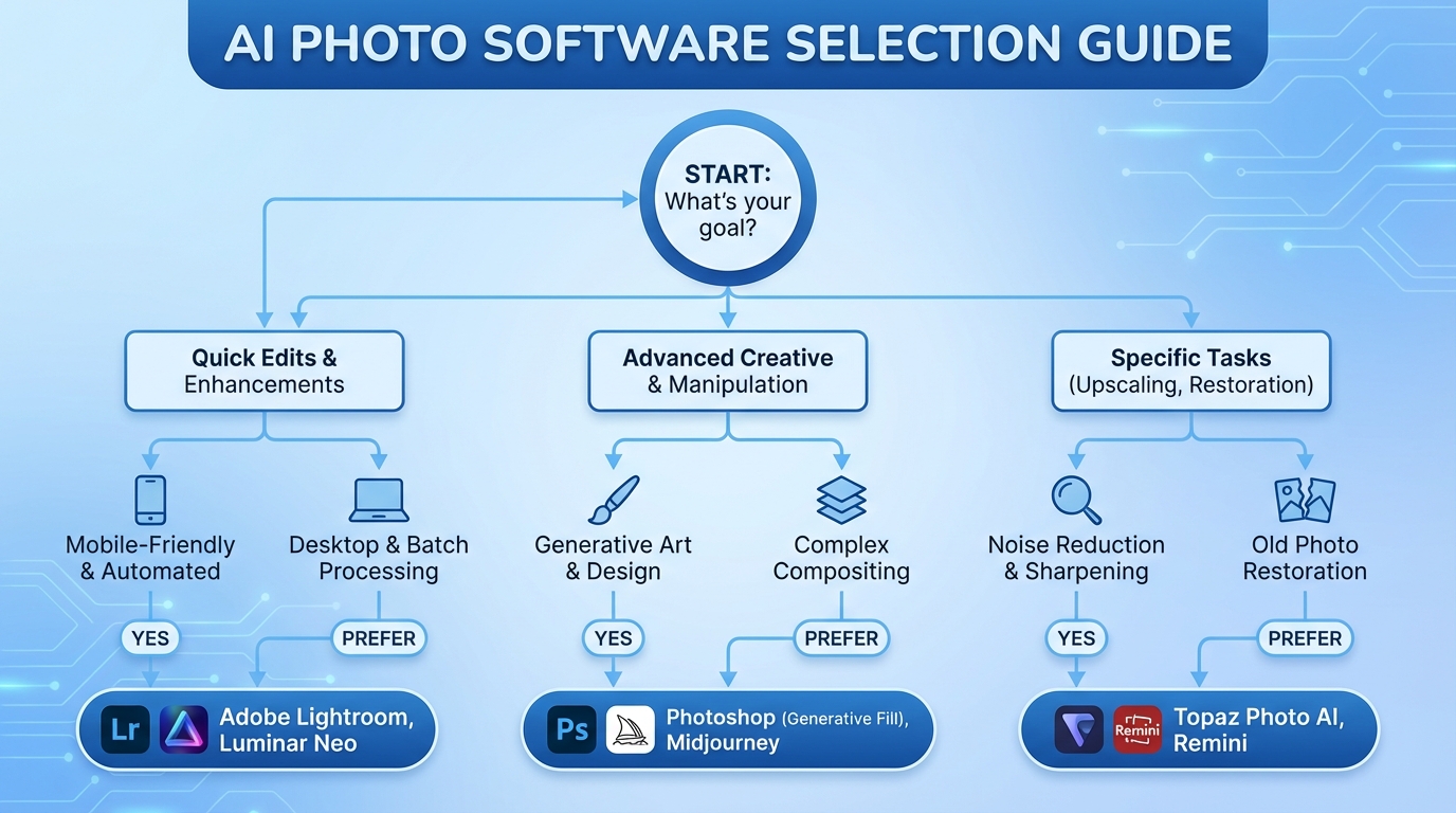 AI修图软件到底哪个好？分场景帮你选