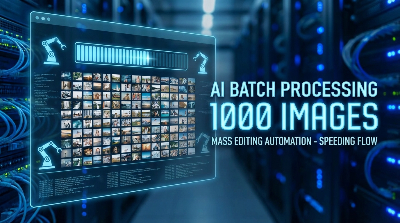 AI批量修图怎么做？一次处理1000张的方法