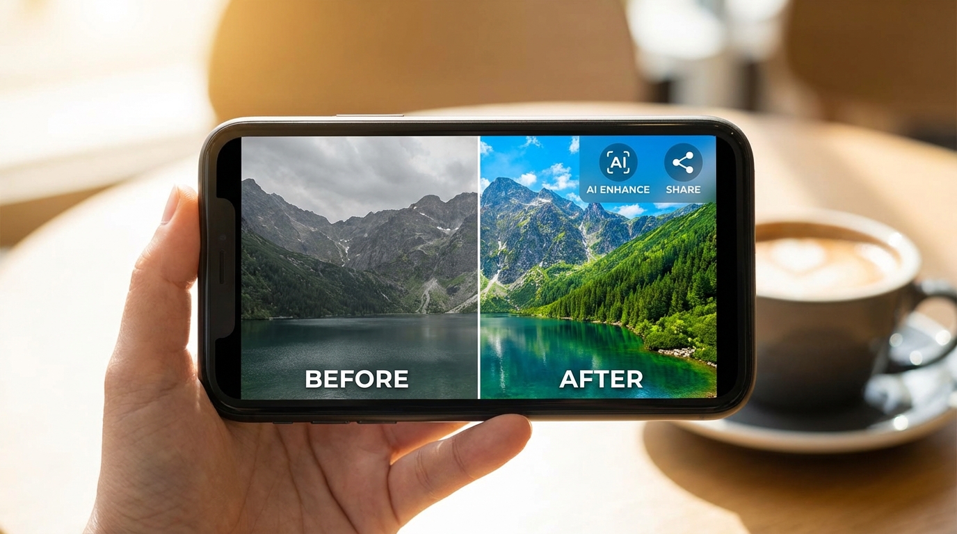 AI修图照片实战：从普通手机照到朋友圈大片