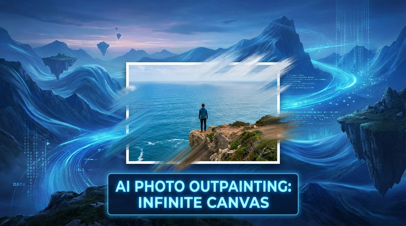 AI修图扩图功能：把照片边界无限延伸