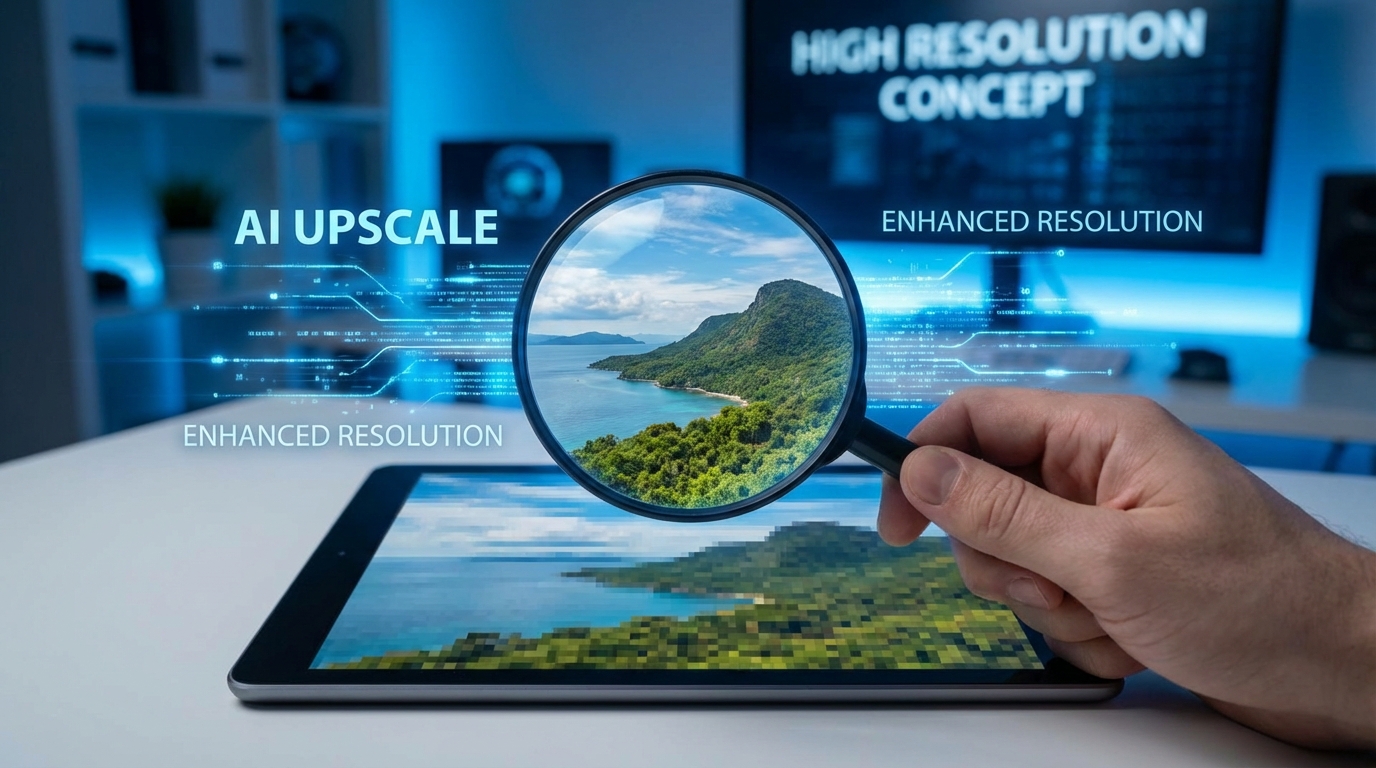 AI修图放大不模糊：图片无损放大的3种方法