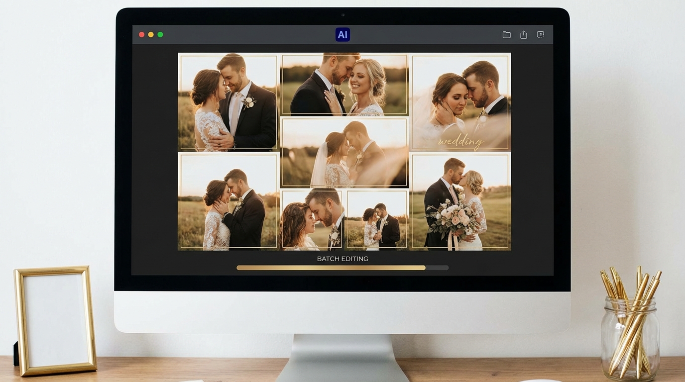 婚礼修图用AI：新人照片批量处理实战