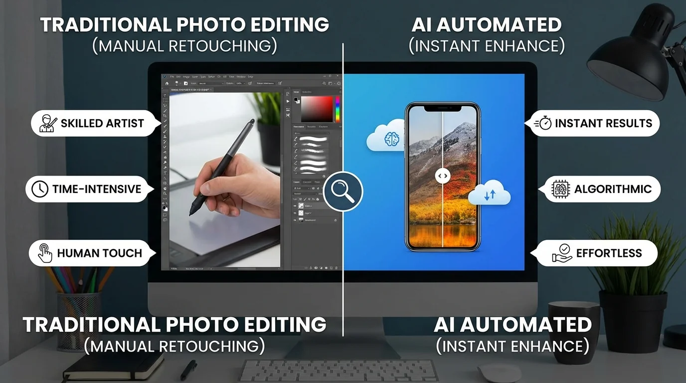 现在修图都靠AI了？传统修图还有人在用吗
