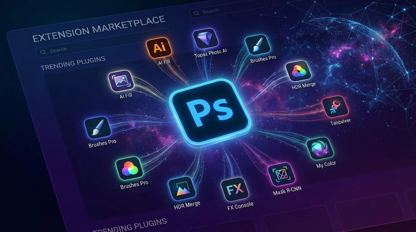 AI修图PS插件推荐：让Photoshop效率翻10倍的5个插件