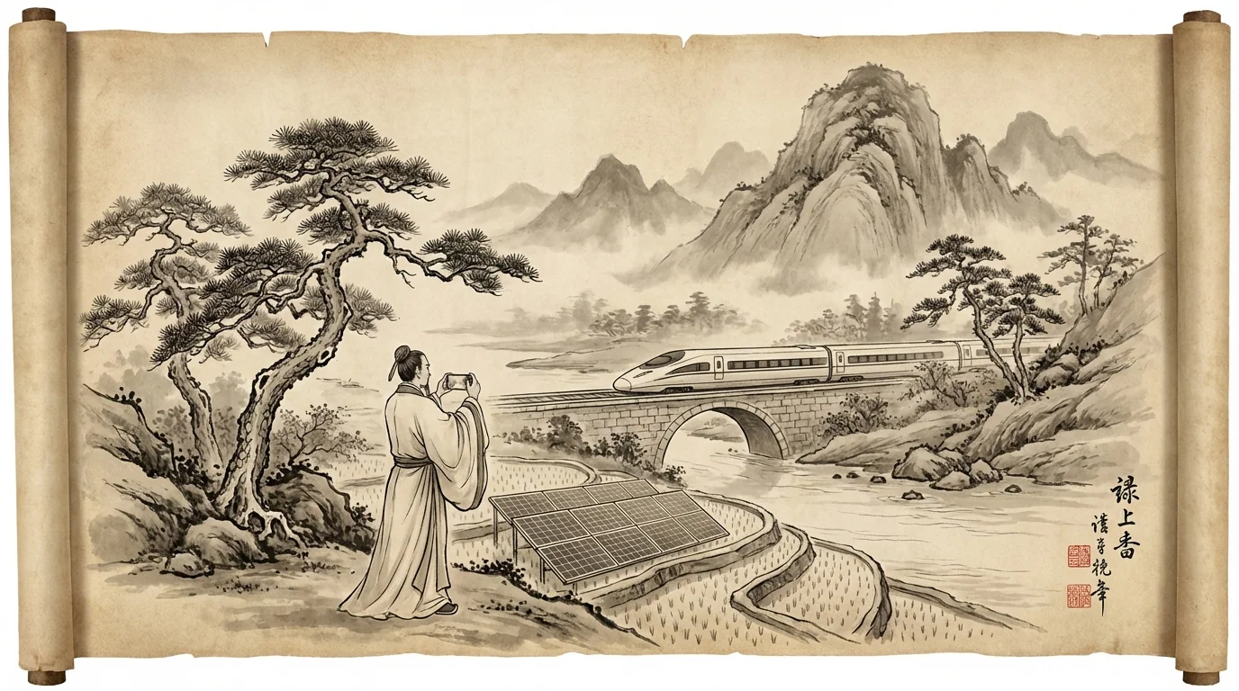 AI古风修图：一键把现代照片变成国风画意