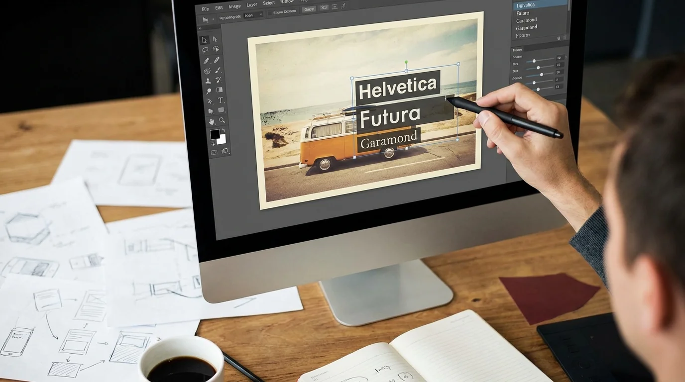 AI修图调字体：照片上的文字怎么改样式和大小