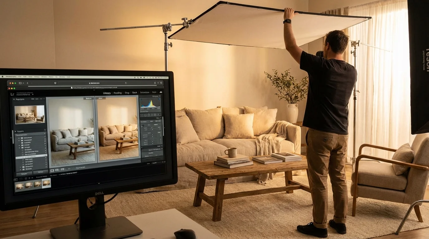 AI家具修图教程：大件商品拍摄和后期的省钱方案