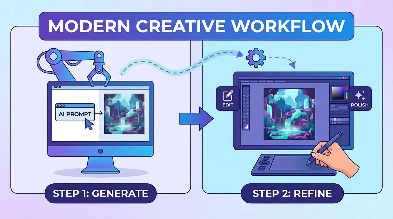 AI生成的图片还需要修图吗？AI出图后的二次优化技巧
