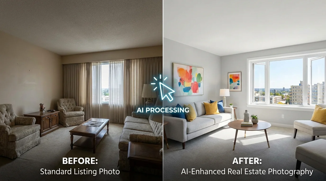 AI室内装修效果图修图：让出租屋照片也变高级感