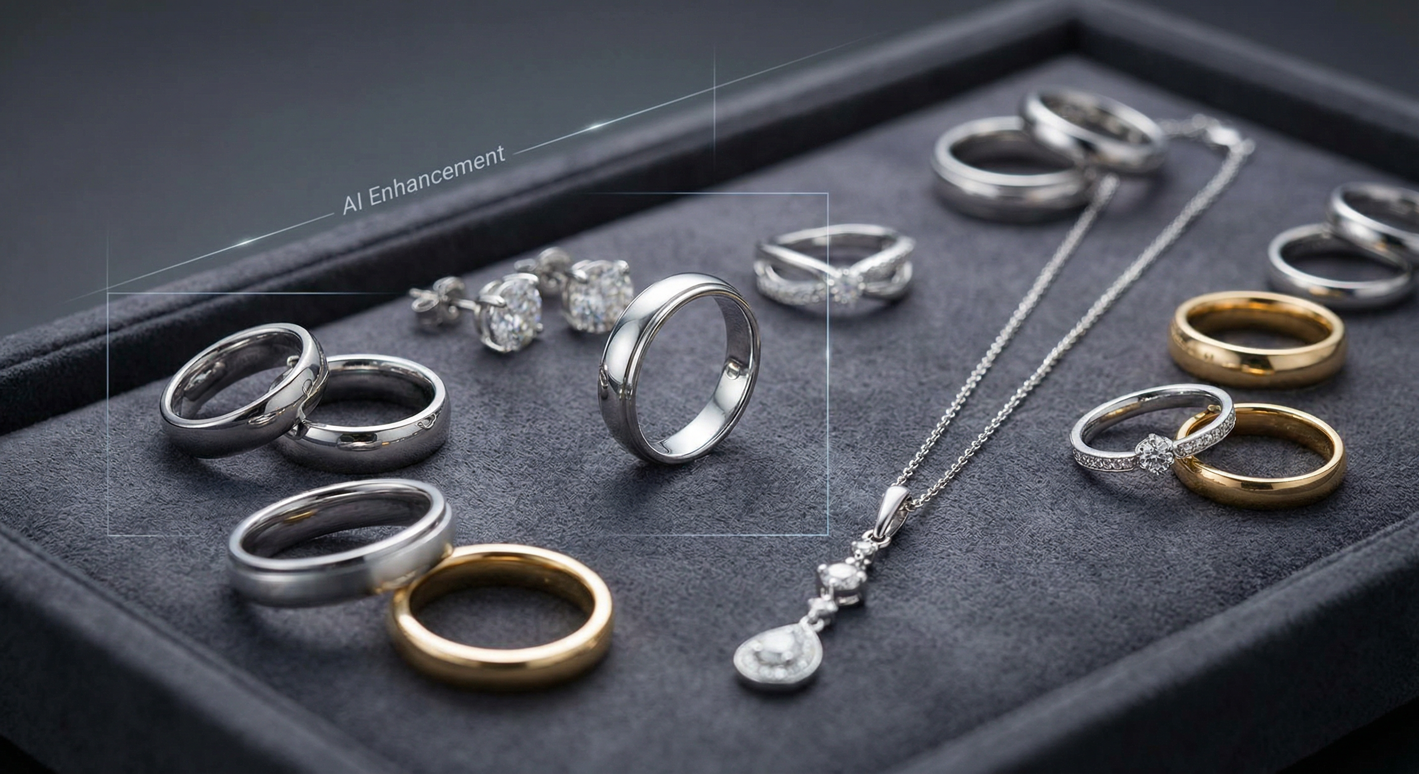 首饰产品图AI修图：戒指项链耳环的精修技巧汇总