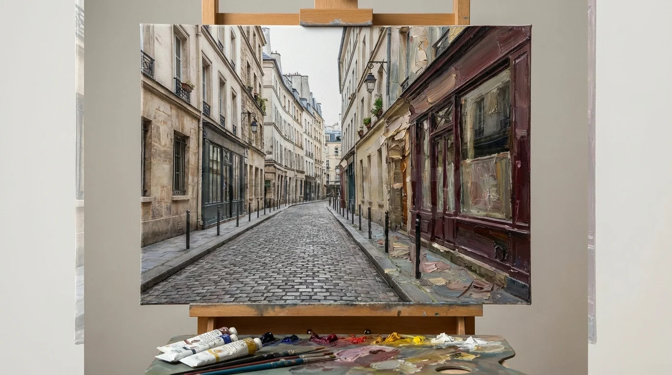 AI修图油画风格：把普通照片变成油画作品