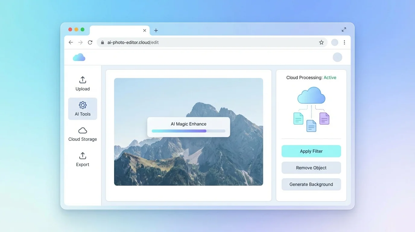AI在线修图2026终极指南：不装软件直接在浏览器里修