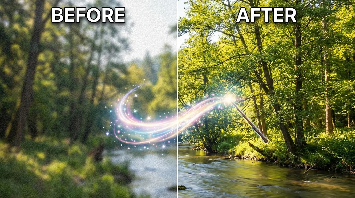 AI修图模糊变高清：3种方法让废片起死回生