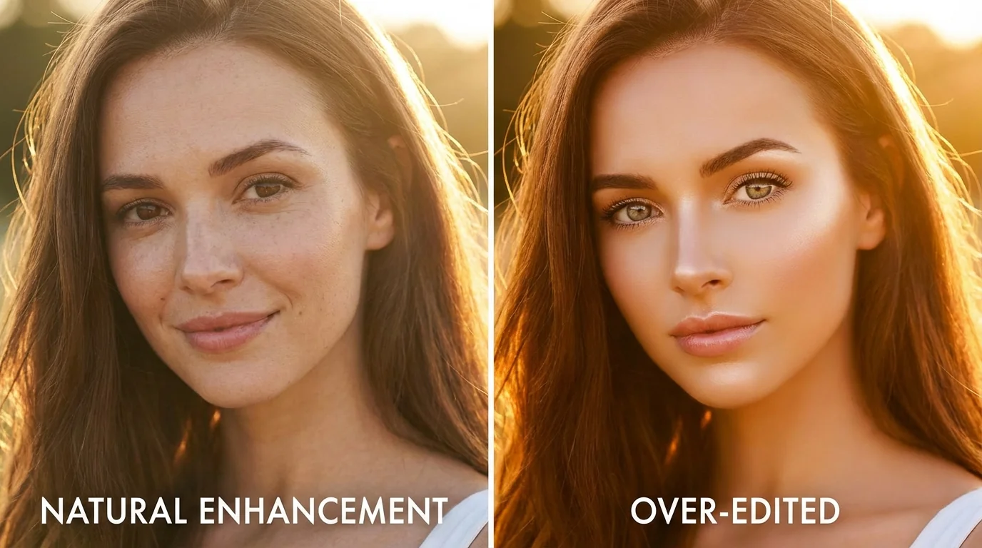 AI真人修图怎么修才自然？避免修成"AI脸"的关键技巧