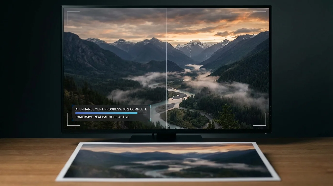 AI实景照片修图：不用去现场也能修出身临其境的效果