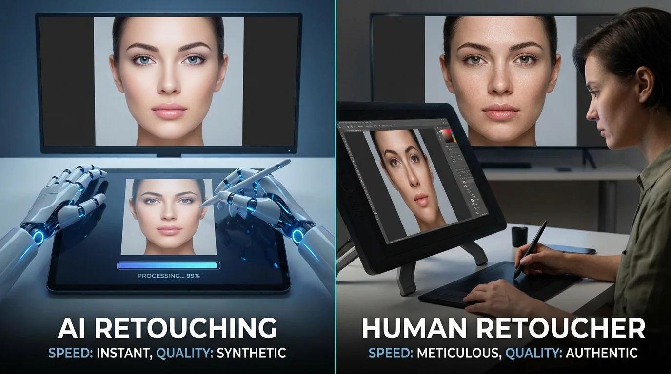 AI能精修图吗？实测对比AI和人工精修效果