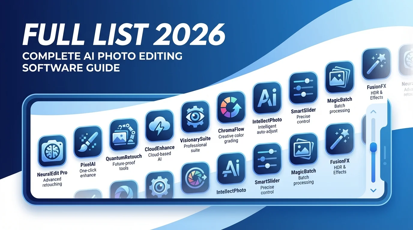 AI修图软件有哪些？2026年完整清单一次看个够 - FlowPix
