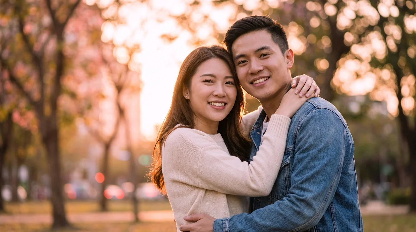 情侣照片AI修图攻略：双人合照怎么修才甜蜜自然