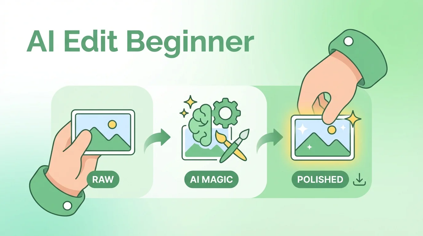 AI修图从零开始：完全不懂也能5分钟上手 - FlowPix