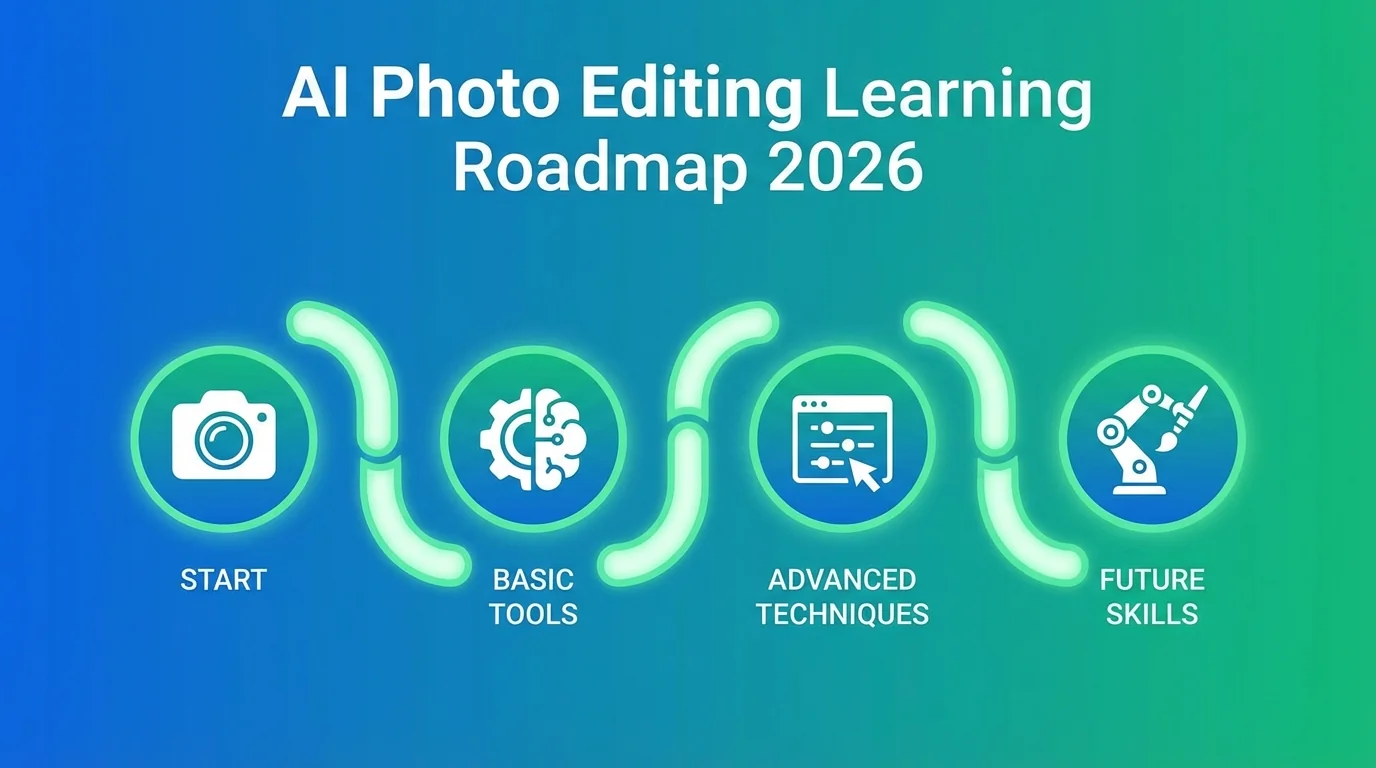 AI照片修图从入门到进阶：2026年完整路线图 - FlowPix