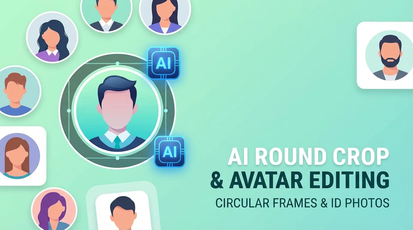 AI修圆图教程：头像证件照圆角裁切一键搞定 - FlowPix