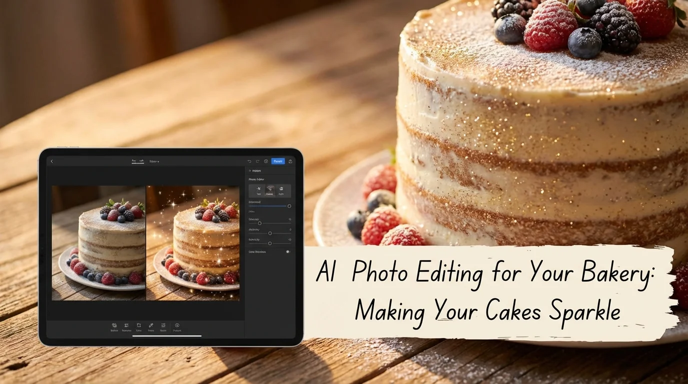 蛋糕烘焙照片AI修图：让甜品看起来更诱人的技巧 - FlowPix