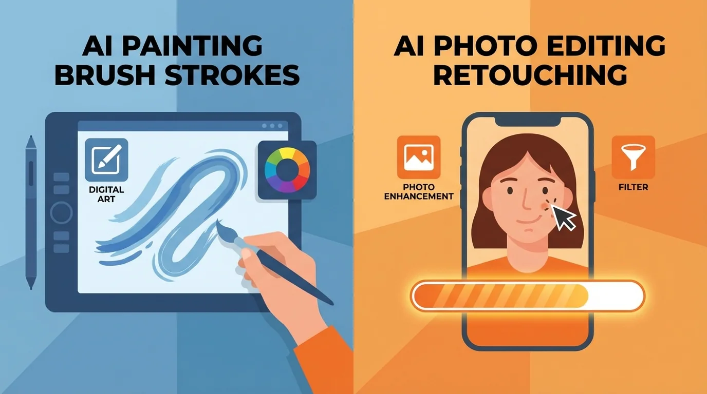 AI绘画和AI修图到底有啥区别？搞混了你就亏大了 - FlowPix