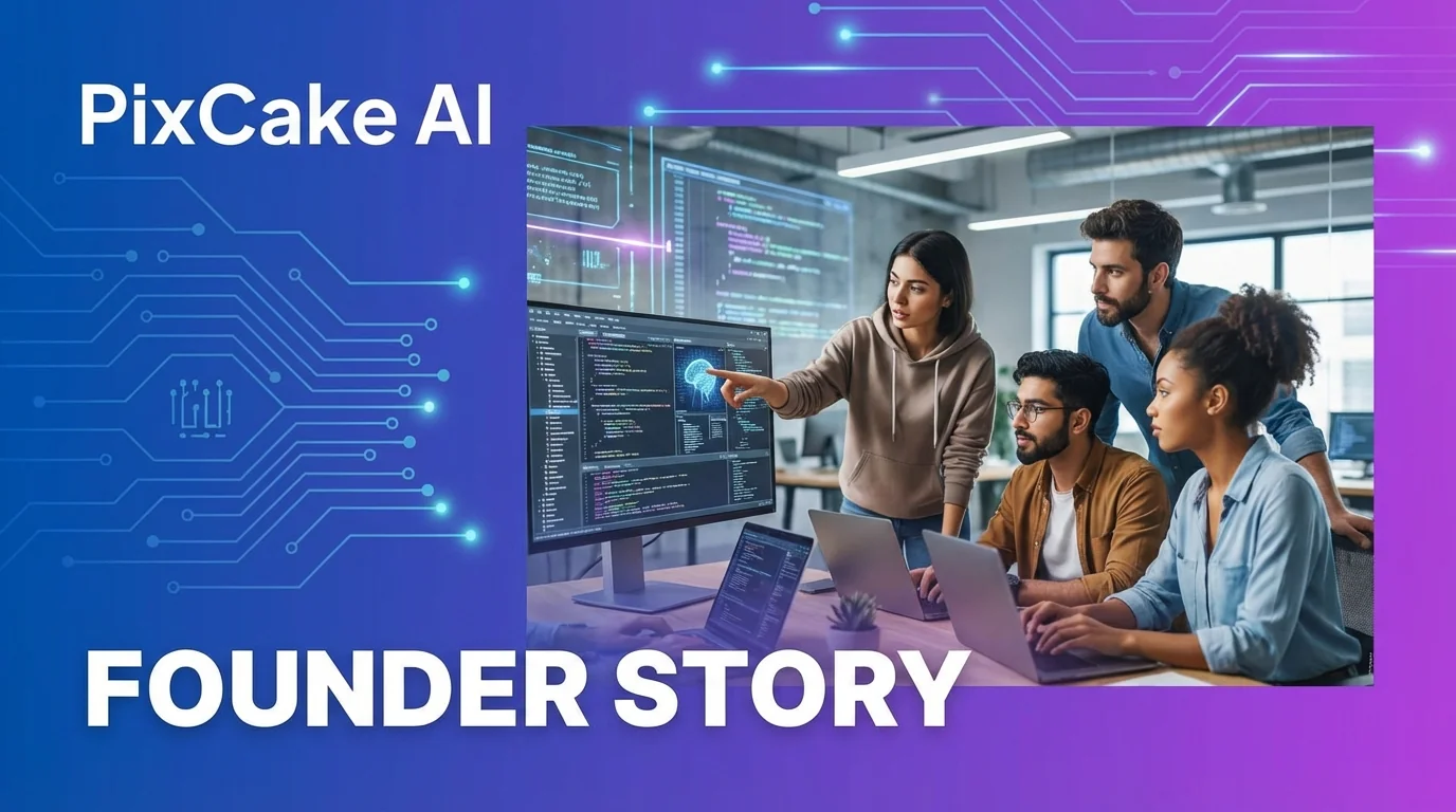 像素蛋糕AI修图背后的团队：创始人和产品故事 - FlowPix