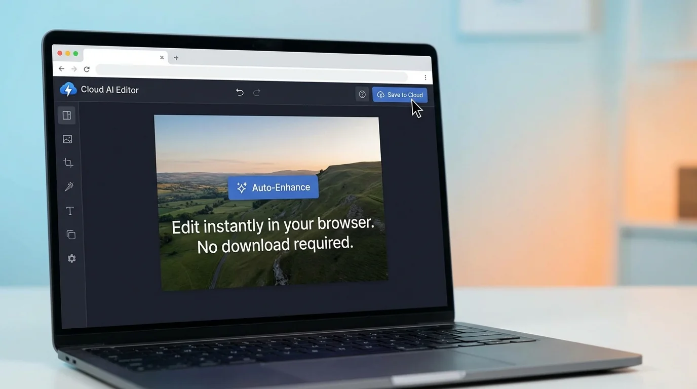 AI修图在线工具实测：不装软件打开网页就能修 - FlowPix