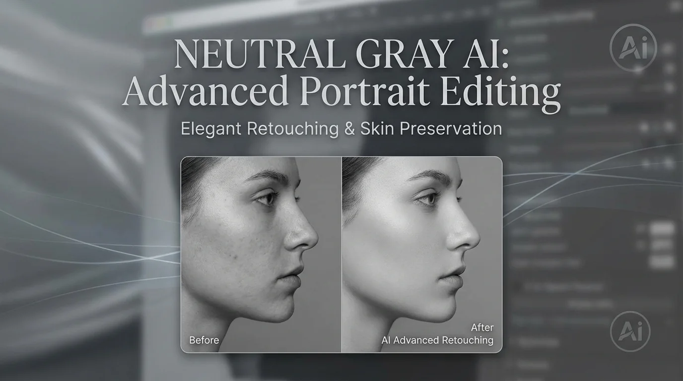 AI智能中性灰修图软件推荐：高端人像精修不再难 - FlowPix