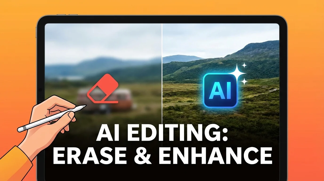 AI修图+AI消除：一键去杂物和精修照片的双管齐下 - FlowPix