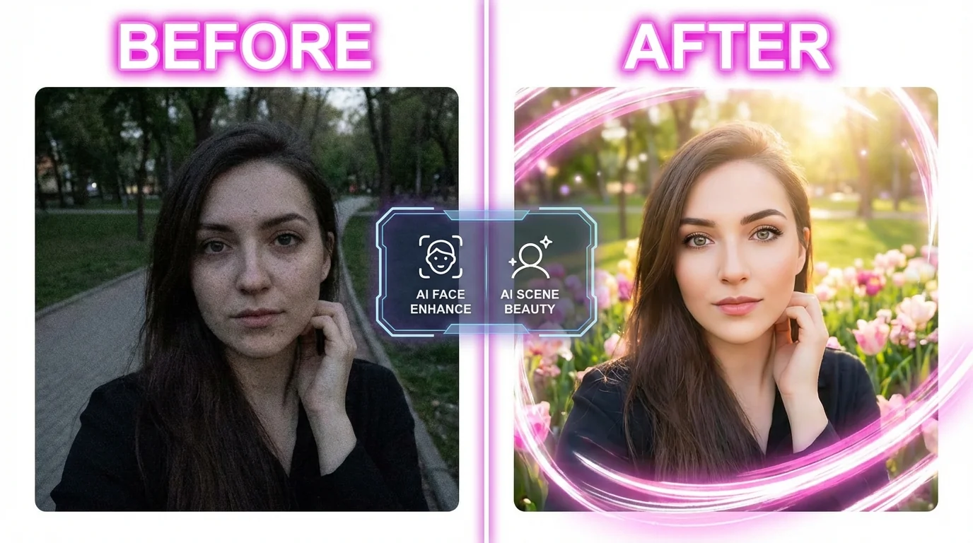 AI修图美化全攻略：从美颜到场景美化一网打尽 - FlowPix