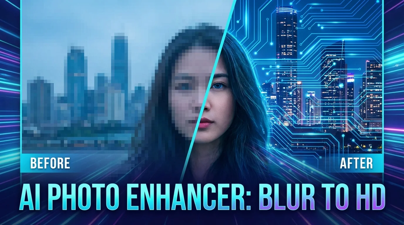 AI怎么修高清图？模糊照片变清晰的3种方法 - FlowPix