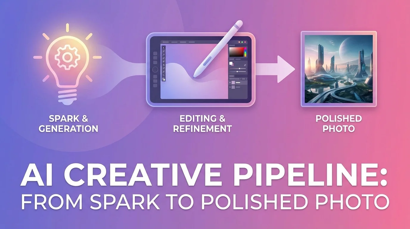 AI生图+AI修图：从生成到精修的完整工作流 - FlowPix