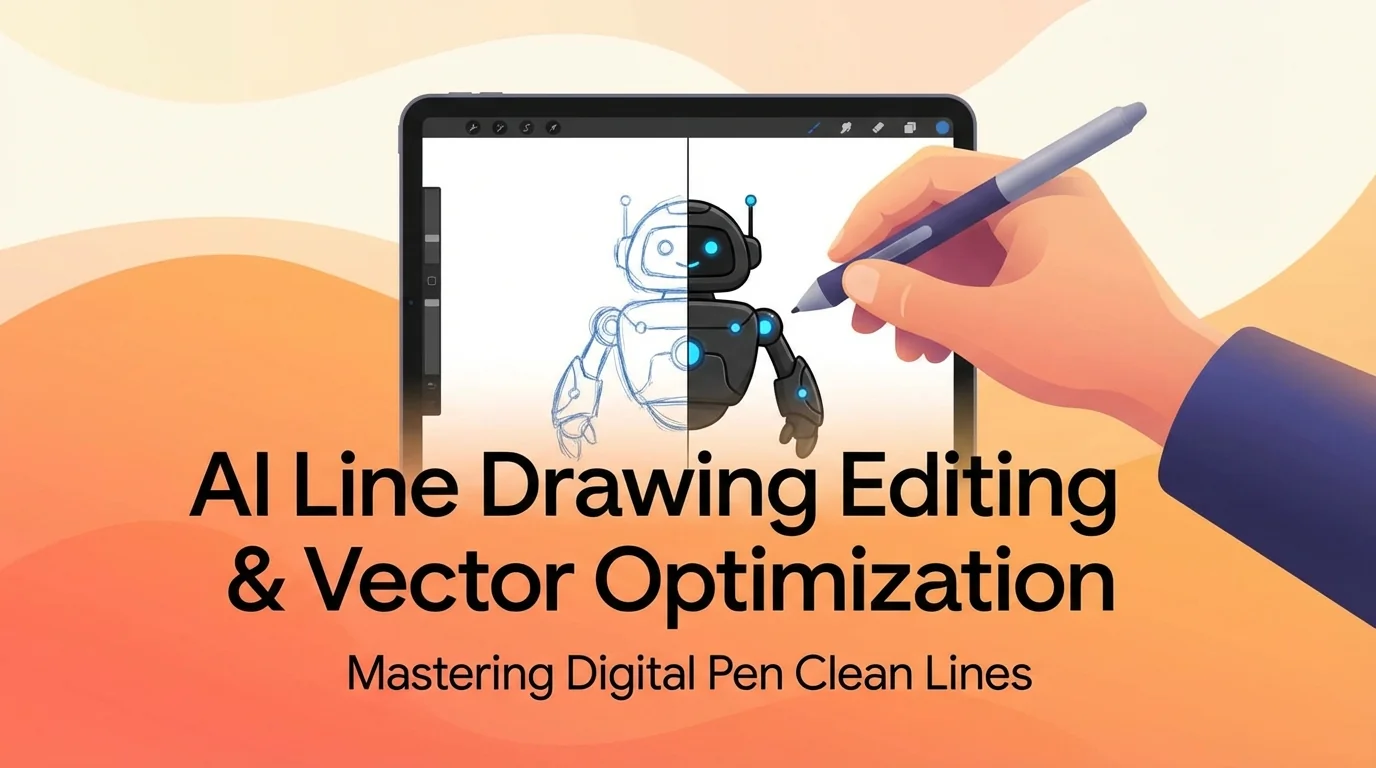 AI线条图怎么修图？矢量线稿优化的完整实操指南 - FlowPix
