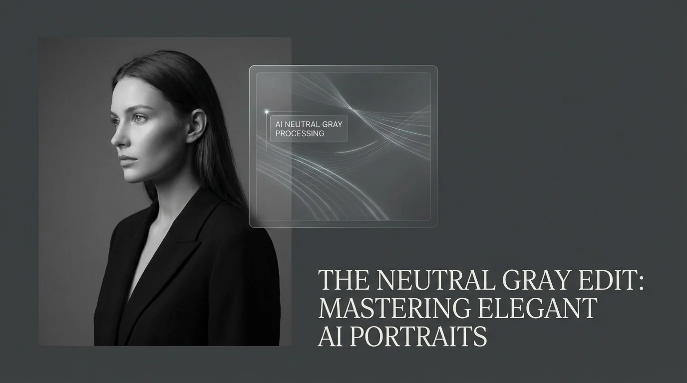 AI中性灰修图：高端人像精修技术的AI替代方案 - FlowPix