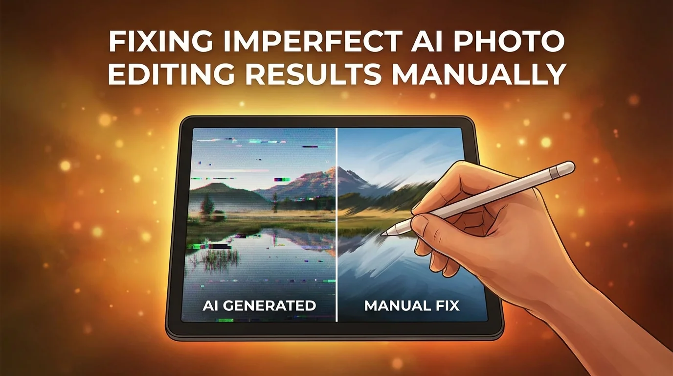 AI修图效果不满意怎么修？手动微调补救指南 - FlowPix