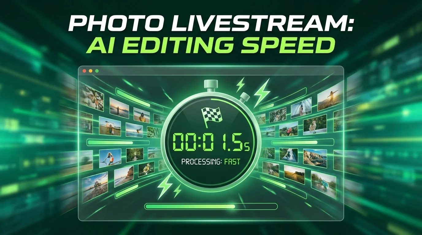 图片直播AI修图：摄影师如何用AI提升交付速度 - FlowPix