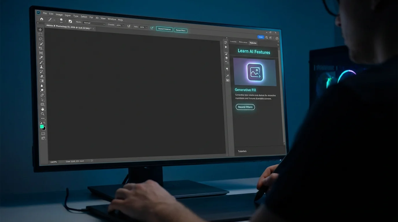PS里的AI修图功能怎么用？Photoshop AI操作手册 - FlowPix