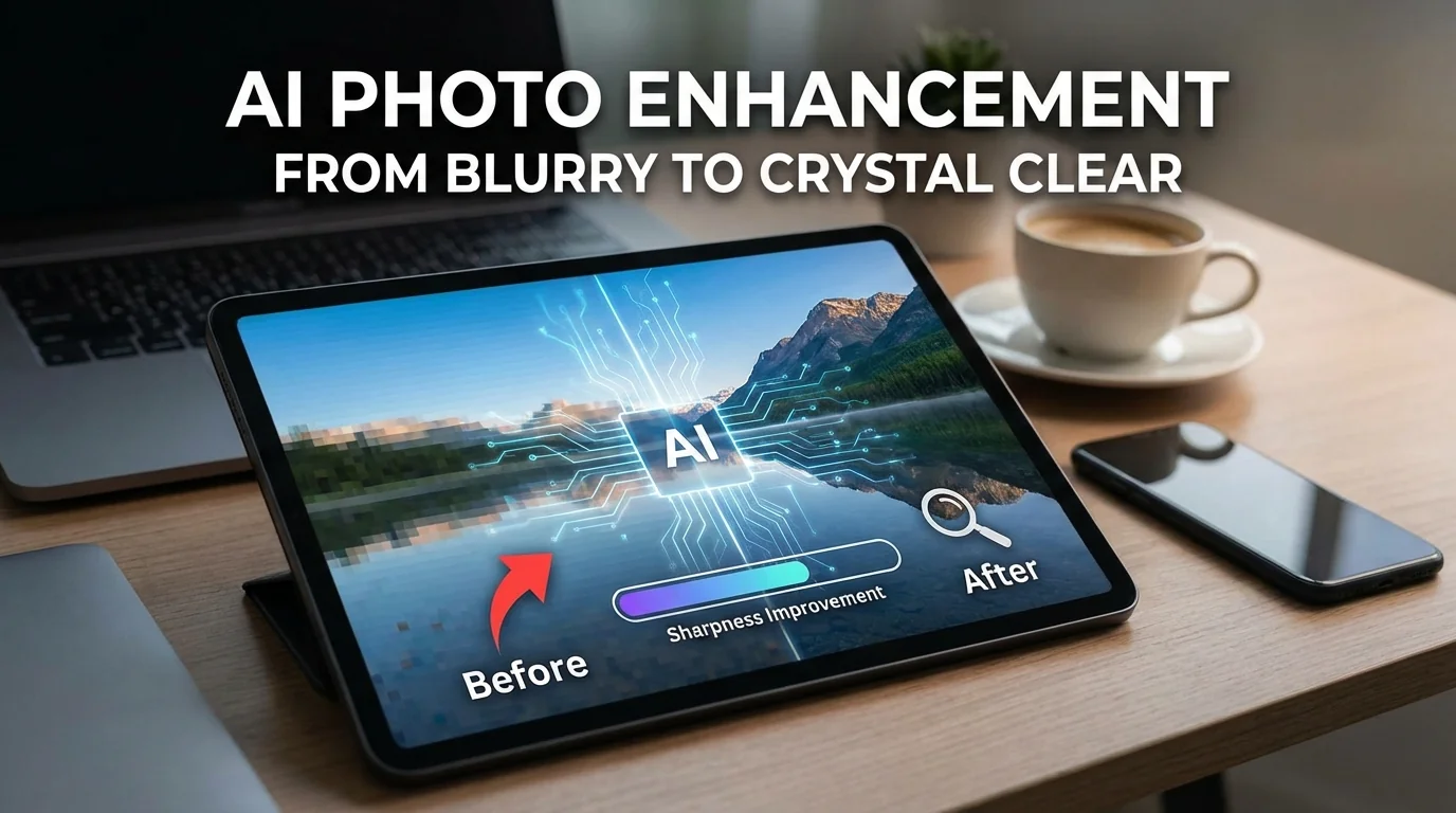 AI修图修清晰度：模糊照片变高清的最佳方法和参数 - FlowPix