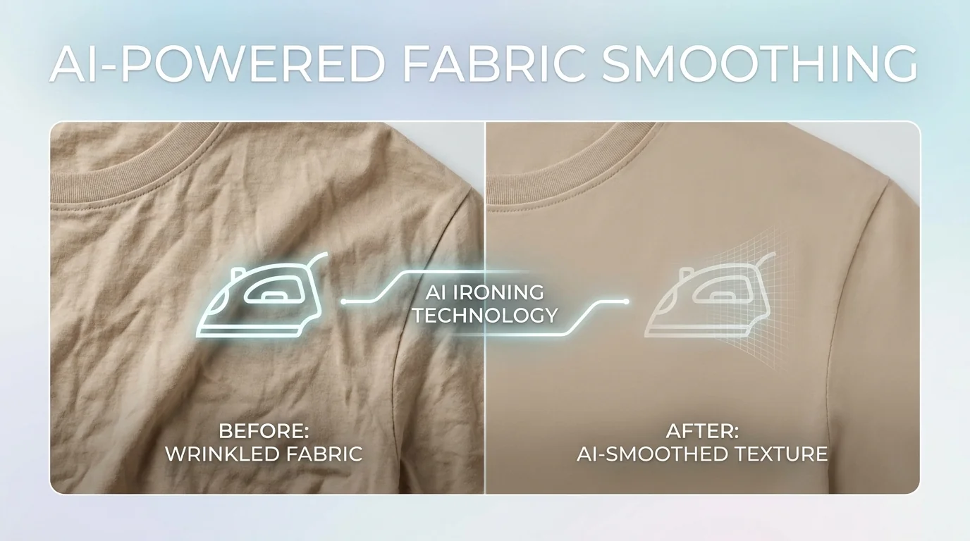 AI修图修褶皱教程：衣服布料褶皱处理的完整方案 - FlowPix