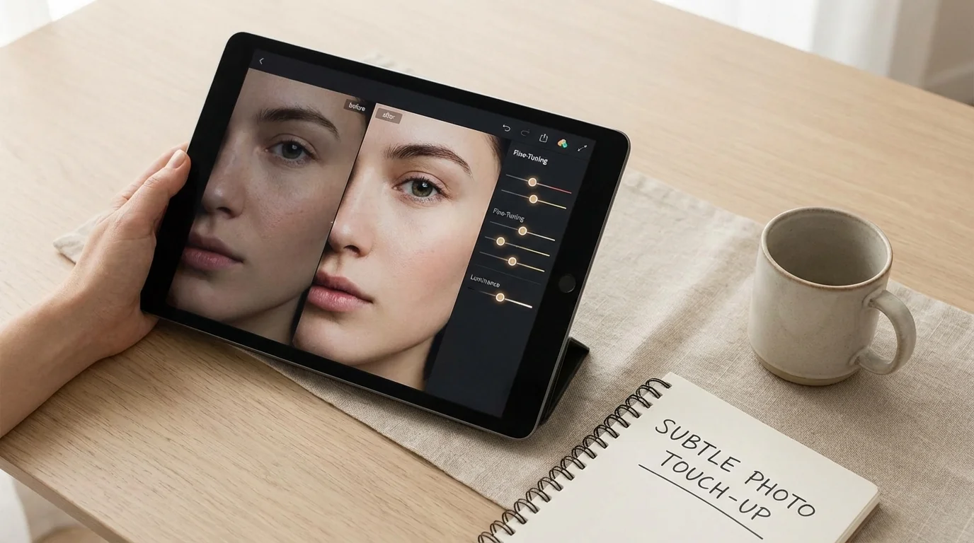 AI修图微修技巧：轻度调整让照片提升一个档次