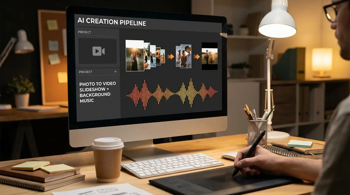 AI修图配乐一条龙：从静态图到带BGM短视频的全流程 - FlowPix