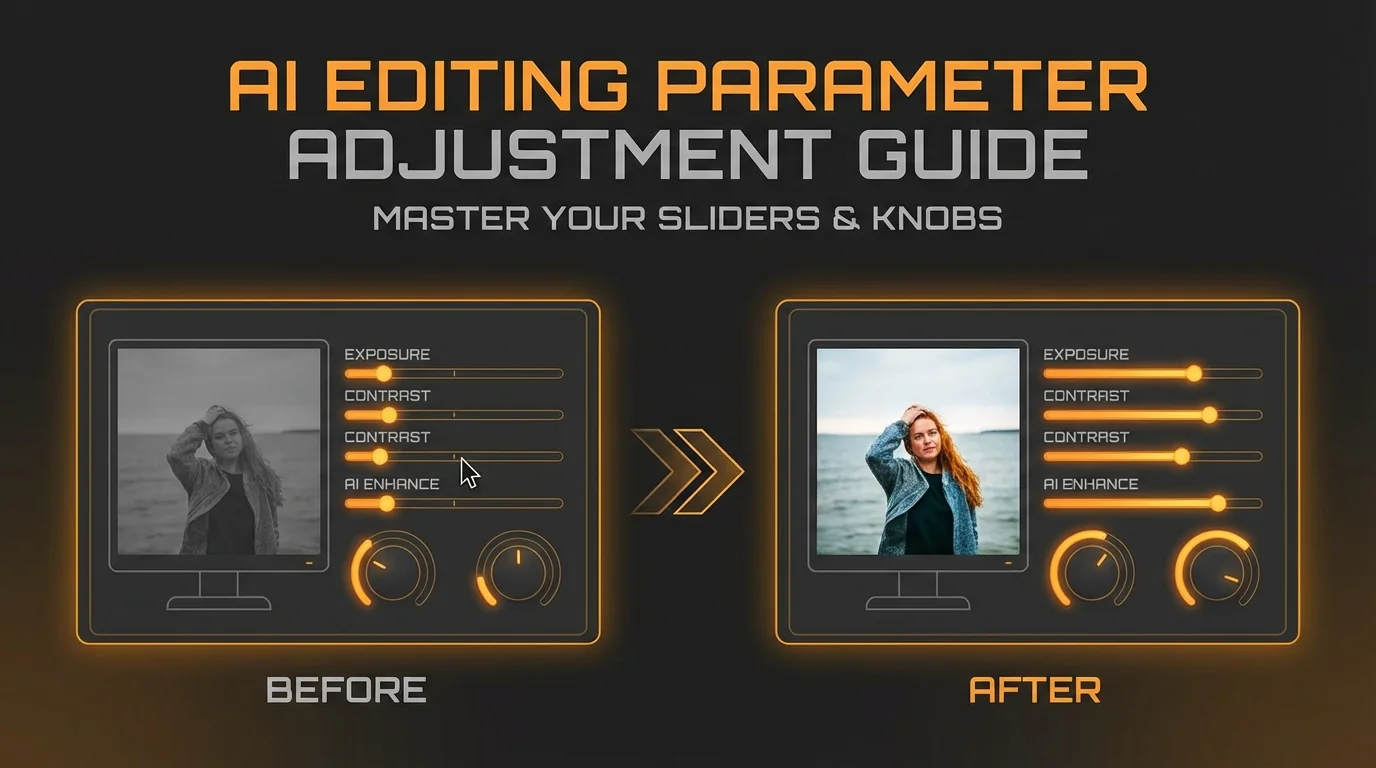 AI修图参数调整指南：每个滑块到底该拉多少 - FlowPix