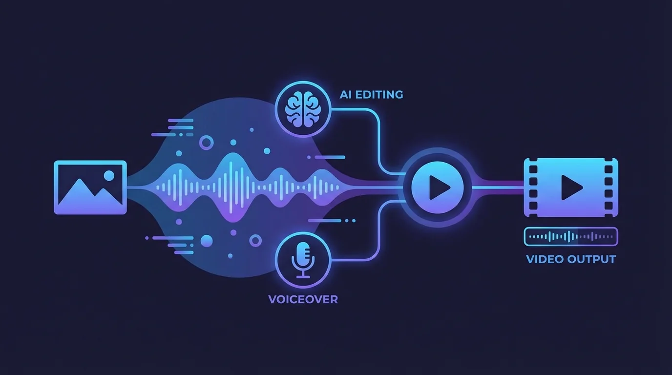AI修图加配音：图片变视频的完整创作流程 - FlowPix