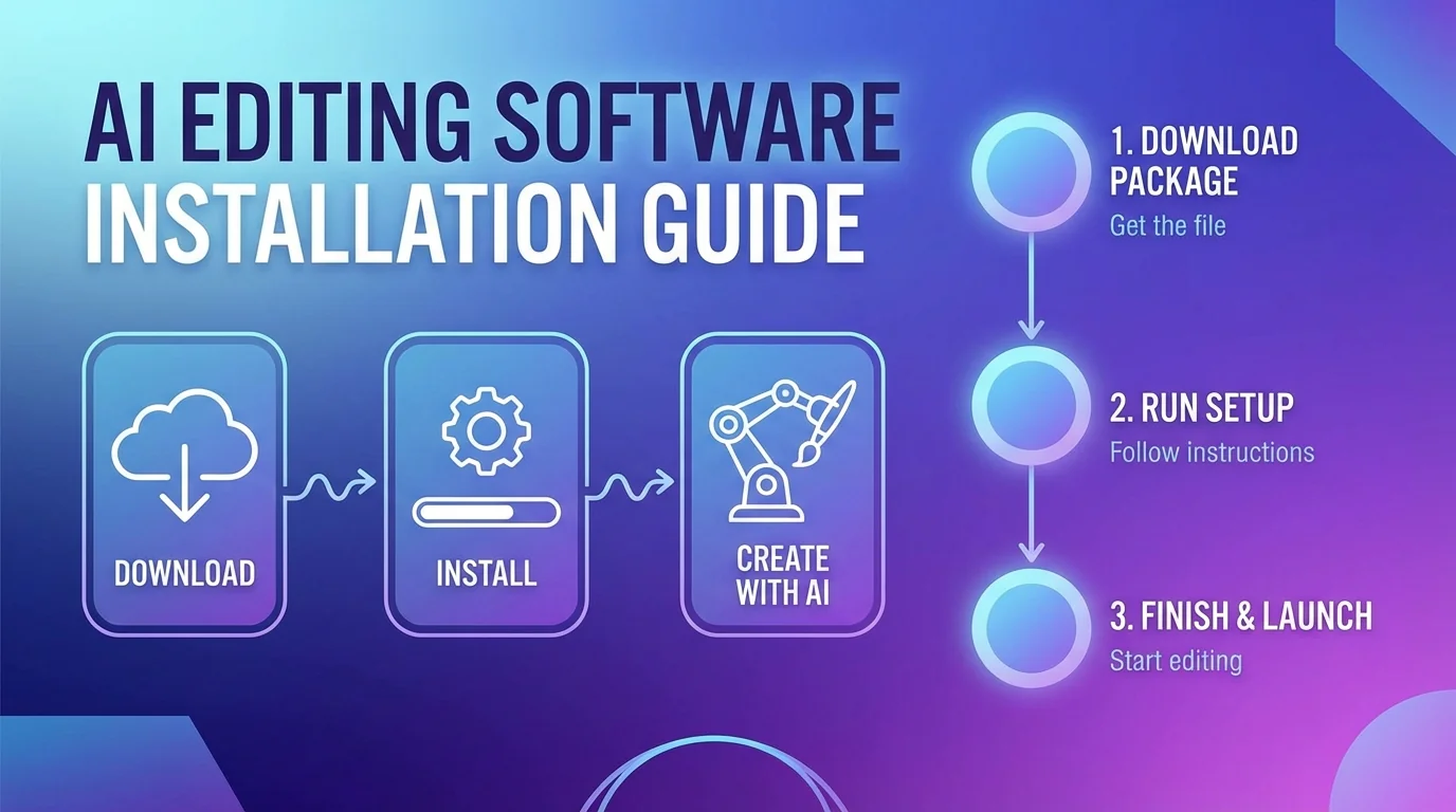 AI修图软件安装教程：从下载到跑通的完整步骤 - FlowPix